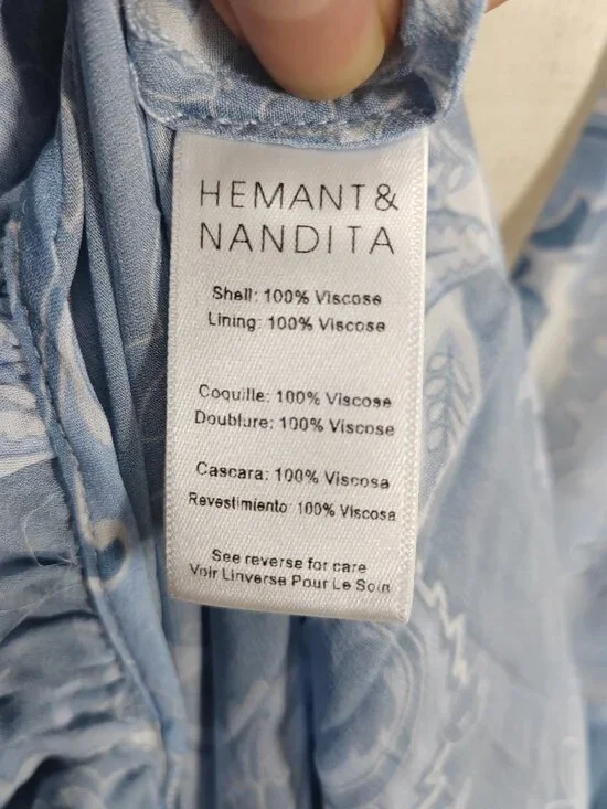 Hemant & Nandita  paisley print maxi dress - Picture 10 of 10